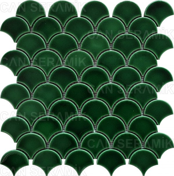 Fileli Çini Balık Pulu Modeli Yeşil Renkli Fileli Mozaik Modelleri Desenleri Fiyatları 3d Üç Boyutlu Yeni Modern Fileli Çini Seramik Desenleri Modelleri