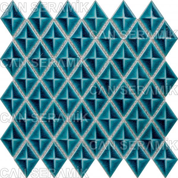 Fileli Çini Baklava Modeli Turkuaz Renkli Fileli Mozaik Modelleri Desenleri Fiyatları 3d Üç Boyutlu Yeni Modern Fileli Çini Seramik Desenleri Modelleri