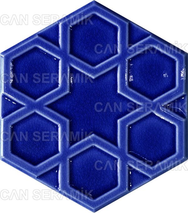 Kabartmalı Selçuklu Yıldızı Altıgen Çini Karo Modelleri Desenleri Fiyatları Rölyefli Altıgen Seramik Karo Dekoratif Altıgen Karo Fayans Modelleri Fiyatları