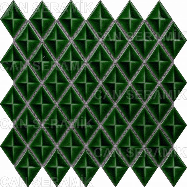 Fileli Çini Baklava Modeli Yeşil Renkli Fileli Mozaik Modelleri Desenleri Fiyatları 3d Üç Boyutlu Yeni Modern Fileli Çini Seramik Desenleri Modelleri