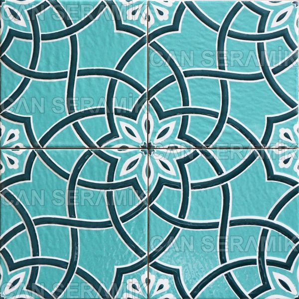 Kabartmalı Çini Karo Eski Klasik Geleneksel Türk Çini Sanatı Desenleri Modelleri Fiyatları Çini Nasıl Yapılır? Çini Nedir ? Kütahya Çinisi