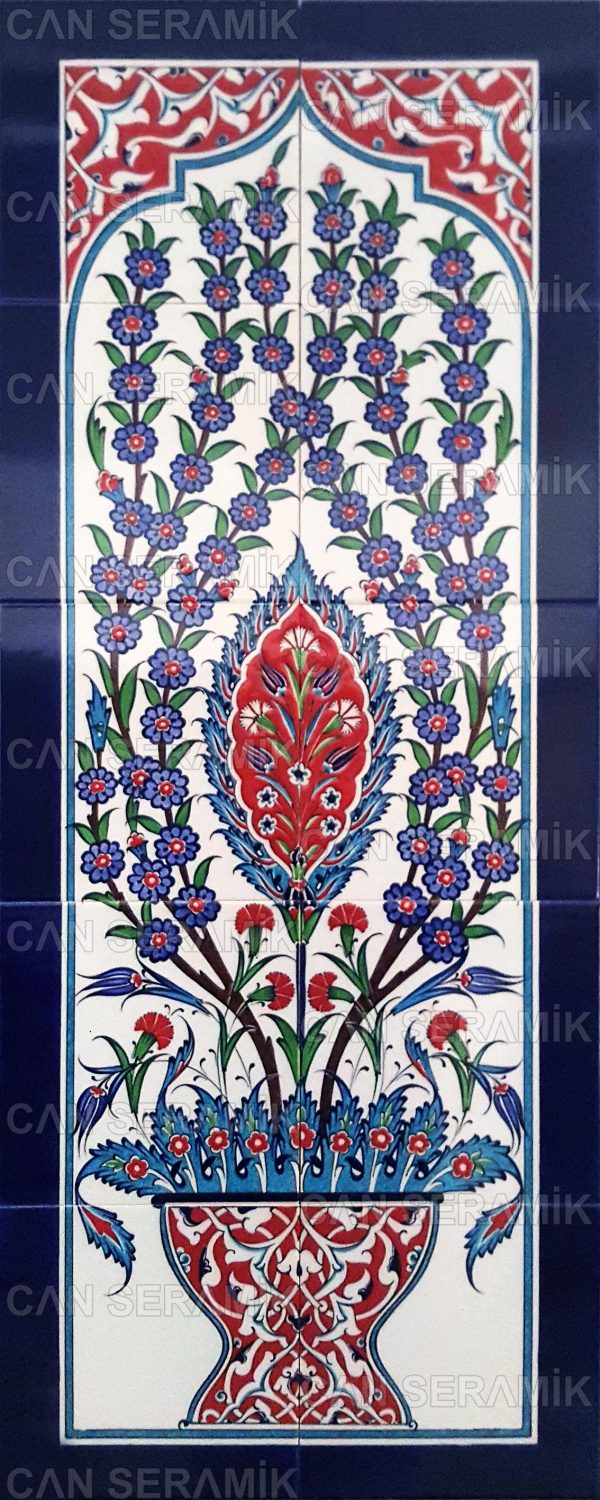 Eldekoru İznik Çini Pano Modelleri El Yapımı İznik Çini Pano Fiyatları Kütahya Çinisi ile İznik Çinisi Arasındaki Fark Çerçeveli Çini Pano