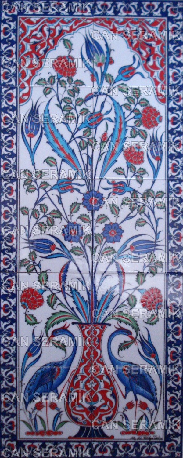Eldekoru İznik Çini Pano Modelleri El Yapımı İznik Çini Pano Fiyatları Kütahya Çinisi ile İznik Çinisi Arasındaki Fark Çerçeveli Çini Pano