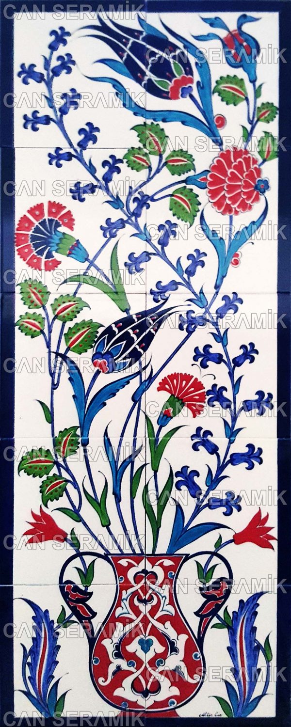 Eldekoru İznik Çini Pano Modelleri El Yapımı İznik Çini Pano Fiyatları Kütahya Çinisi ile İznik Çinisi Arasındaki Fark Çerçeveli Çini Pano