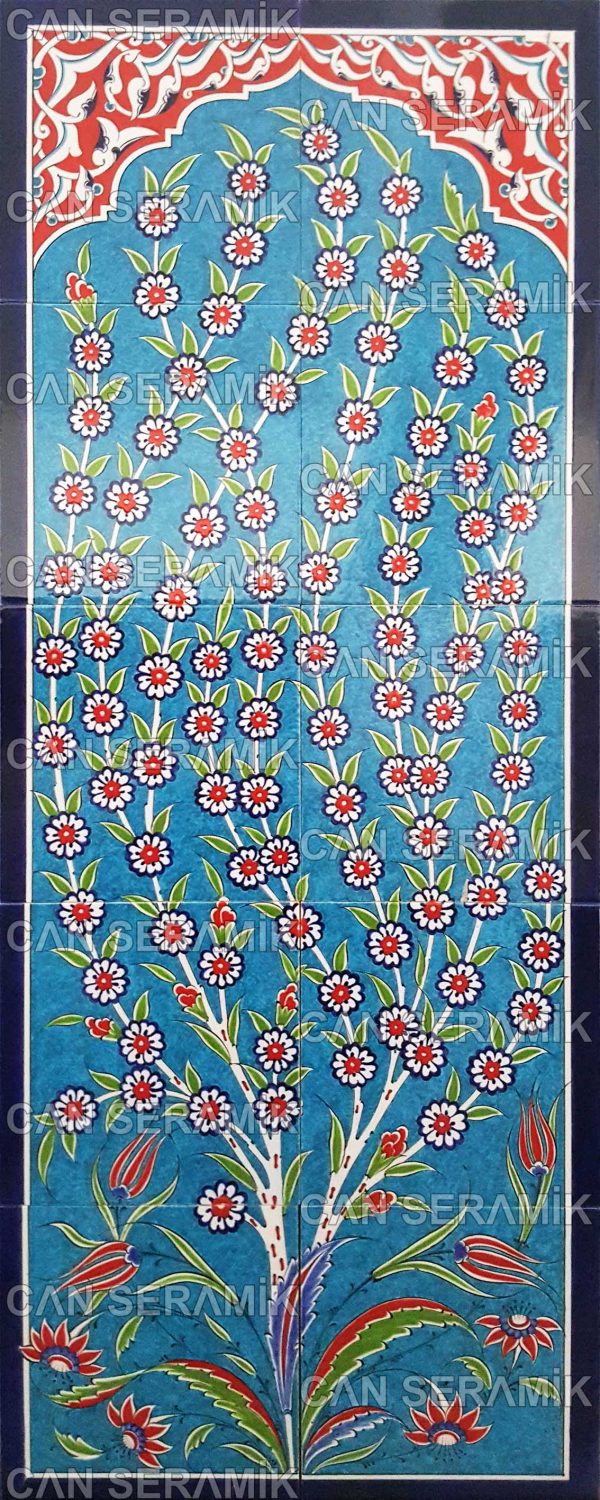 El Dekoru İznik Çini Pano Modelleri El Yapımı İznik Çini Pano Fiyatları Kütahya Çinisi ile İznik Çinisi Arasındaki Fark Çerçeveli Çini Pano