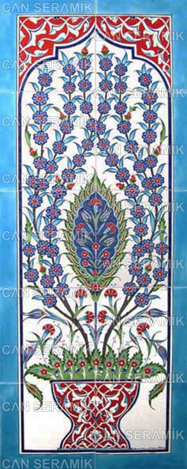 Eldekoru İznik Çini Pano Modelleri El Yapımı İznik Çini Pano Fiyatları Kütahya Çinisi ile İznik Çinisi Arasındaki Fark Çerçeveli Çini Pano