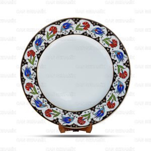 Plaket Porselen Tabak Modelleri Logo Baskılı Çini Tabak Çeşitleri Altın Yaldızlı Çini Tabak Modelleri Fiyatları El İşlemesi Seramik Plaket Tabak Örnekler